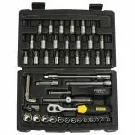 Stanley STMT72794-8 Aluminum Square Drive Metric Socket Set 0.25 inch 46 Piece