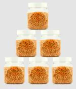 PEARPET Space Saver Plastic Kitchen Storage Container Jar Set 600 GM Pack of 6