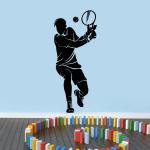 Decor Villa Wall Sticker ( Tennis player ,Surface Covering Area 23 x 56 Inch)