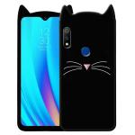 Lejaao Realme 3 Pro Black Silicone Mobile Back Cover