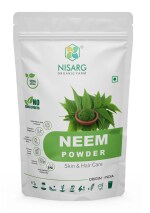 JM24 100% Pure Neem Leaf Powder (200g) - Natural Care for Face, Skin, Hair Growth - Sun Dried & Stemless - Anti-Pimple, Anti-Bacterial, Chemical-Free Hair Cleanser