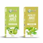 Nutriorg Weight Loss Kit (Amla juice 500ml & Nutri Fit Juice 500ml) | Made Organically Grown Herbs