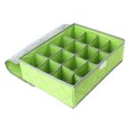 THORKHAN 24 Slots Charcoal Storage Box Case Folding Wardrobe Drawer for Socks and Underwear-MULTI COLOR