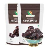 Organic Sapphire Foods Premium Quality Kimia Dates - Rich in Fiber and Antioxidants Pack Of 2 (2kg)