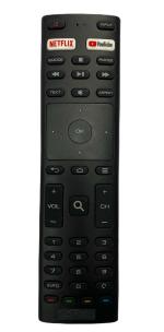 Upix Smart Remote with YouTube & Netflix (No Voice Command), Compatible with Marq Smart LCD/ LED TV Remote (Black) - EXACTLY SAME REMOTE WILL ONLY WORK