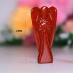 Crystal Divine Red Jasper Angels Figurines and Statues for Home Decor Items & Decorative Items Crystal Angels Statue Set Crystal Angels Set Angel Wings Angel Crystal Statue for Spritual Item 2 Inch