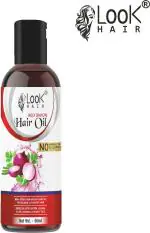 Look Hair Red Onion Hair Oil for All Hair Types Damaged Hair, Dry Hair and Oily Hair Men and Women (50 ml)