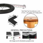 Safe-o-kid Unique High Density L-Shaped 2 Mtr Long Mini 4 Edge Guard With 16 Corner Cushions - Black Pack of 4