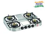 Prestige Royale Stainless Steel Gas Stove (4 Burners) - DGS 04