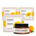 Richfeel Calendula Anti Blemish Overnight Cream | Soothing & Clinically Potent Echinacea | For Skin prone to Acne, Blackheads & Pores | Physician Formulated | 50 gPack of 3)