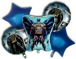 Grand Shop Multicolor Aluminium Large Batman Foil Balloon, Round Foil Balloon, Star Foil Balloon