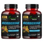 Humming Herbs Berberine | 8in1 | 90 Caps | 13100mg | with Bitter Melon, Milk Thistle, Turmeric & Black Pepper - For Optimal Health- Pack of 2