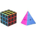 WORLD WIDE WISHES Cube Pyramid Triangle And Neon Black Cube - Pack Of 2