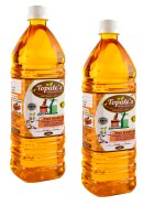 topales Premium Lakdi Ghana Cold Pressed Flax Seed Oil 1 liter Flaxseed Oil PET Bottle pack of 2 Incomplete