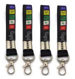 AJS Tibetan Ladakh Prayer Words Lanyard Keychain Combo with Ring to Hold your Car, Bike, Home & Office Keys and with a Hook to Hold your ID Card, key chain | key keychain | keyring for bike Pack of-4