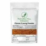Natural Hill Organic Pure Natural Cloves Powder 50 Gram| Lavang Spices | Aromatic & Flavorful Clove Seeds Khada Masala | Dried Cloves | Lavangam Powder | preservatives Free ( Zipper Pack With Safety Seal ) With 100g Mu