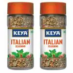 Keya Italian Seasoning | Glass Bottle | Handpicked Dried Herbs 35 Gm x 2 (Pack of 2)