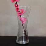 TIED RIBBONS Glass Flower Vase 10.5 x 28 cm