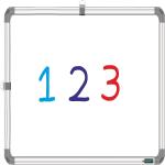 YAJNAS Non Magnetic 1X1.5 Feets,Double Sided Writing Whiteboard & Chalkboard Whiteboards (White, Green)