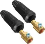 SHIV ALASKA 35-50 Welding Cable Connector Male For Inverter Welding Machine (Set of 2)