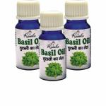 Roseka Essential Besil Oil Pure Natural & Organic, Undiluted Basil Essential Oil with Glass Dropper for Skin, Hair Care (30 ml) (Besil Oil, Pack of -3)