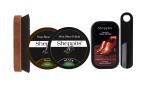 Sheppits Premium Shoe Shiner (Neutral), Shoe Polish (Black & Brown), Shoe Horn (Black), & Shoe Brush Combo | Shoe Care Kit