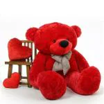 LVS TOYS Red Cute Huggable & Loveable for Couple Gift Teddy Bear in Big Size 3 feet