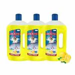 Tri-Activ Double Strong Disinfectant Floor Cleaner (1000ml x 3) | Citrus Fragrance - Half Cap Only