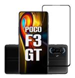 eZell POCO F3 GT 5G FULL TEMPERED GLASS 11D By Ctel, Ultra clear, Zero Bubbles, Sensitive touch,9H Hardness, Anti-Scratch, Anti oil Stains & Full Glue Tempered Mobile Screen protector