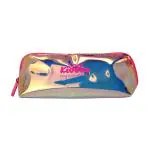 Smily Kiddos Pink Holographic Polyvinyl Chloride Zipper Pencil Pouch