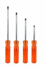 PERFECT TECH 4 Pcs Screwdriver Tools Kit Set | 2 in-1 Reversible Magnetic & Hardened | Spanner Screwdriver Bit Small Machin | Bosch Electric Screwdriver Taparia (Red, 4 Inch, 6 Inch, 8 Inch, 10 Inch)