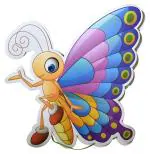 My Party Suppliers Birthday Khoi Bag Pull String Butterfly Decorations Pinata (11 x 5 x 2 cm)