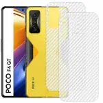 eZell POCO F4 GT Back Screen Protector By Ctel, 3D Back Skin Carbon Fiber Ultra-Thin Protective Film