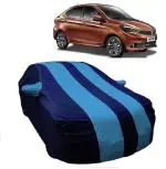 Carigiri Sky Blue And Navy Blue Car Body Cover For Tata Tigor(Triple Stitched,Mirror Pocket)(Models-2017, 2018, 2019, 2020, 2021,2022)