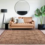 TRR Handmade Mudan Rug_ Hemp+ Leather_ 190 x 290 cm l Corpet l Room carpet l carpet for bedroom l Warehouse carpet