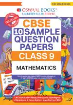 Oswaal CBSE Sample Question Papers Class 9 Mathematics Book (For 2024 Exam) | 2023-24_Oswaal Books