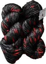 Simi Enterprise Black Fire Wool Knitting Wool. Best Used With Knitting Needles, Crochet Needles Medium Thick Wool Yarn For Knitting, 200 G