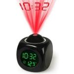 JANKI FASHION STORE Digital Lcd Projector Alarm Clock Wall Projection Lcd Screen Snooze Alarm Display Time Voice Alarm Led Back Light