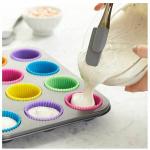 SCHOLAZSRound Silicon Moulds for Cupcake, Jelly and Muffin | Microwave Oven and OTG Baking Mould