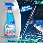KLEAN VIBES Crystal-Clear Glass Cleaner for a Streak-Free Shine