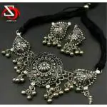 Zooni Collection Alloy Silver, Black Jewel Set (Pack of 1)