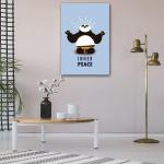 Surmul Multicolor Sunboard Medium Inner Peace Panda Animals For Room And Adhesive Sticker