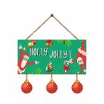 Paper Plane Design Merry Christmas Wooden Door Wall Hanging Ornaments Christmas Decoration Items