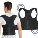 HealthSense Posture Corrector For Men | Back Pain Relief Products with Premium Back Support Belt | Exclsuive Double Y Structure - PC-860