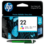 HP 22 Tri-color Original Ink Cartridge With ITGLOBAL 3in1 Multi-Function Pen