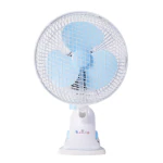 TALLIN Creative Desk Clip Electric Fan, Mini Portable Shaking Head 2 Gear Desktop Clip 13.5