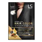 SHIVAMAX Lesasha Natural Care Hair Color Shampoo with Squid Ink and Natural Extract Lasts Upto 75 Washes 30 Ml (Squid Ink From Korea) (Natural Black)