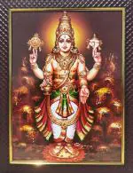 7 Hills Store Dhanvantari/Dhanvantri God of Health and Medicine/Ayurveda Photo Frame - Framed Photo with Wall Hanger (9 Inch x 12 Inch)