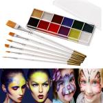 Hasthip Face Body Paint Oil 12 Colors Painting Kits Professional