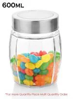 YERA K-Series Pantry Jars (Clear, 560 ml) - 4 Piece